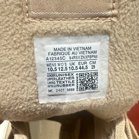 ⭐Converse Chuck 70 De Luxe Platform Weatherized Leather 10.5 Mens Shoes A12345C - Picture 12 of 12